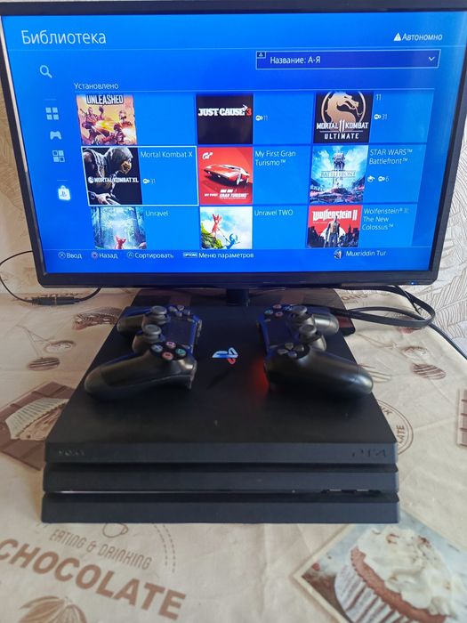 Ps4 PRO oxirgi ofitsalnuy versiya +15 ta oʻyin +3 oy garantiya