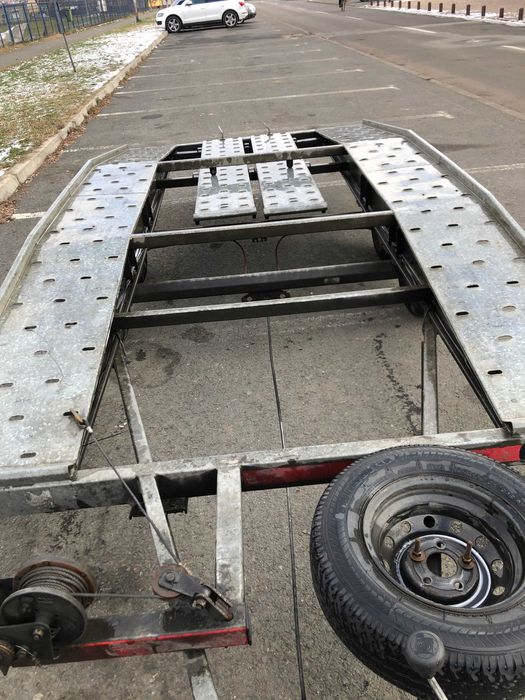 Trailer Platforma auto Remorca 2000 kg  an 2021  Temared Impecabila