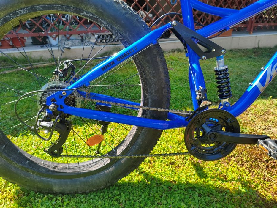 Bicicletă Fat Bike Velors, Mărimea M Full Suspension (Model 2023) - Stare Foarte Bună