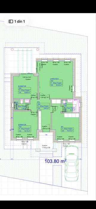 Casa pe parter zona Damila