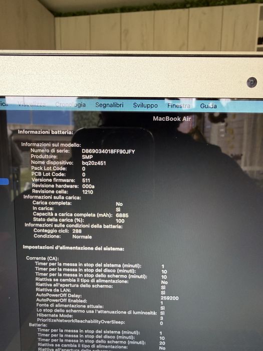 Macbook air 13 apple 2017 intercore 5 - 1,8ghz  hard 256 gb