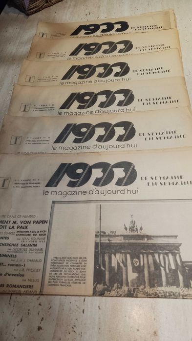 Reviste/Jurnale vechi Franceze “ 1933, Le magazine d´aujourd`hui ”