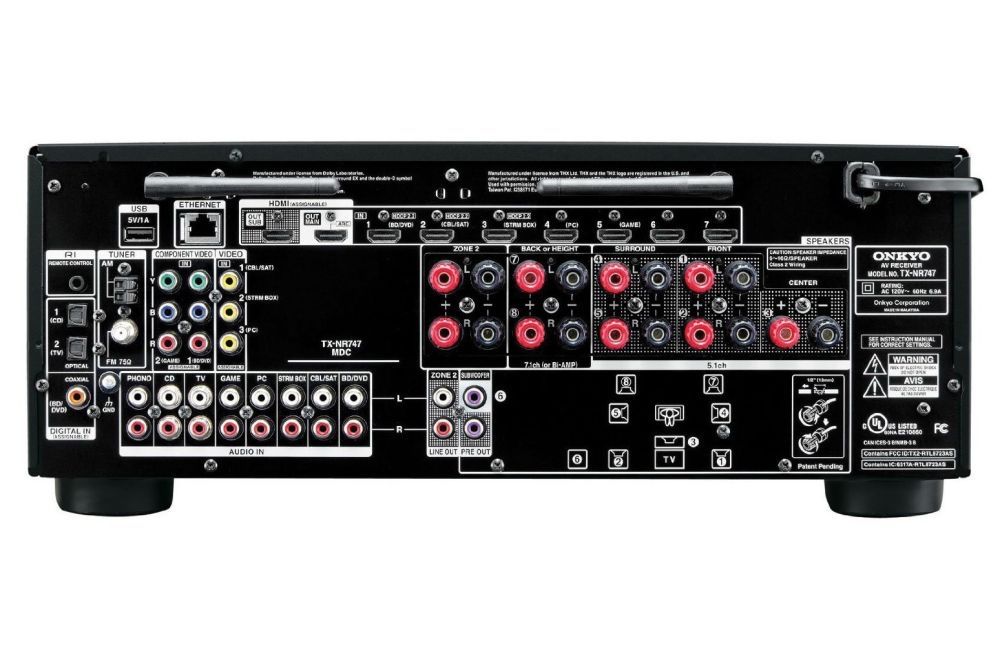 Receiver Onkyo TX-NR747, 7.2, 175W, DTS, Wifi, BT, Spotify