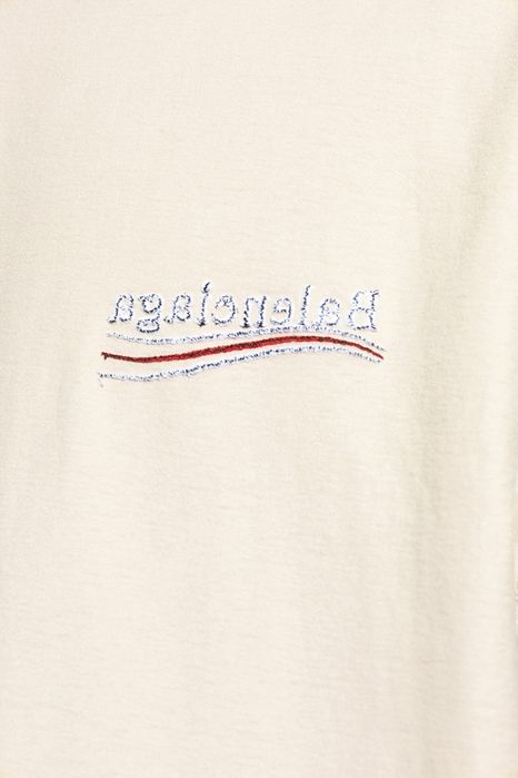 Мъжка тениска Balenciaga T shirt Cream