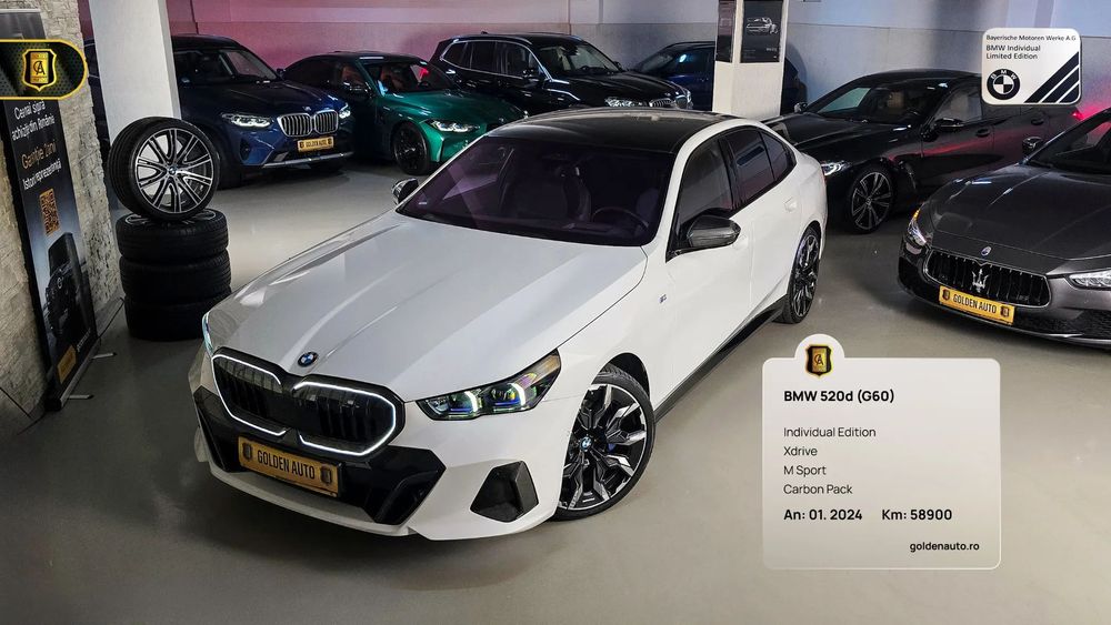 BMW Seria 5 BMW 520d(G60) xDrive / M-Sport PRO / Carbon pack / Individual Edition