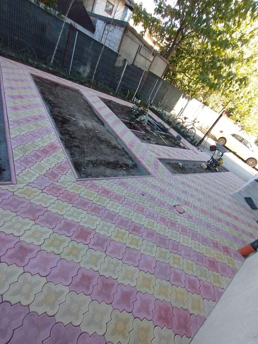 Pavele pentru gradina model Solzi Duos de la 39lei mp Montaj Pavele