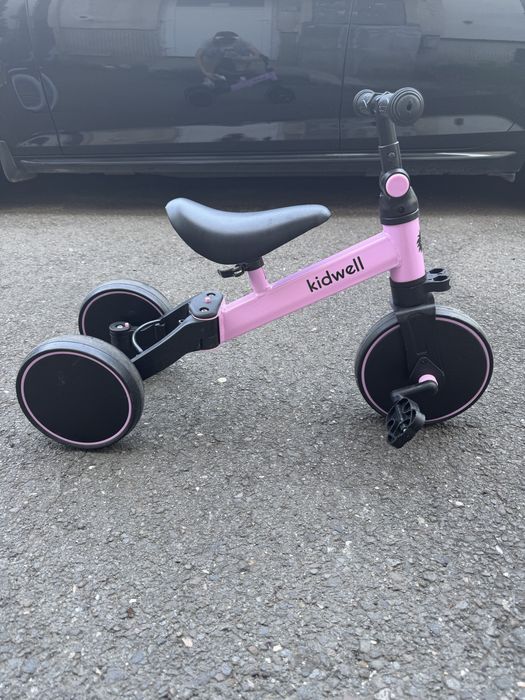 Tricicleta si bicicleta Pico Pink Rose 3 in 1, Kidwell
