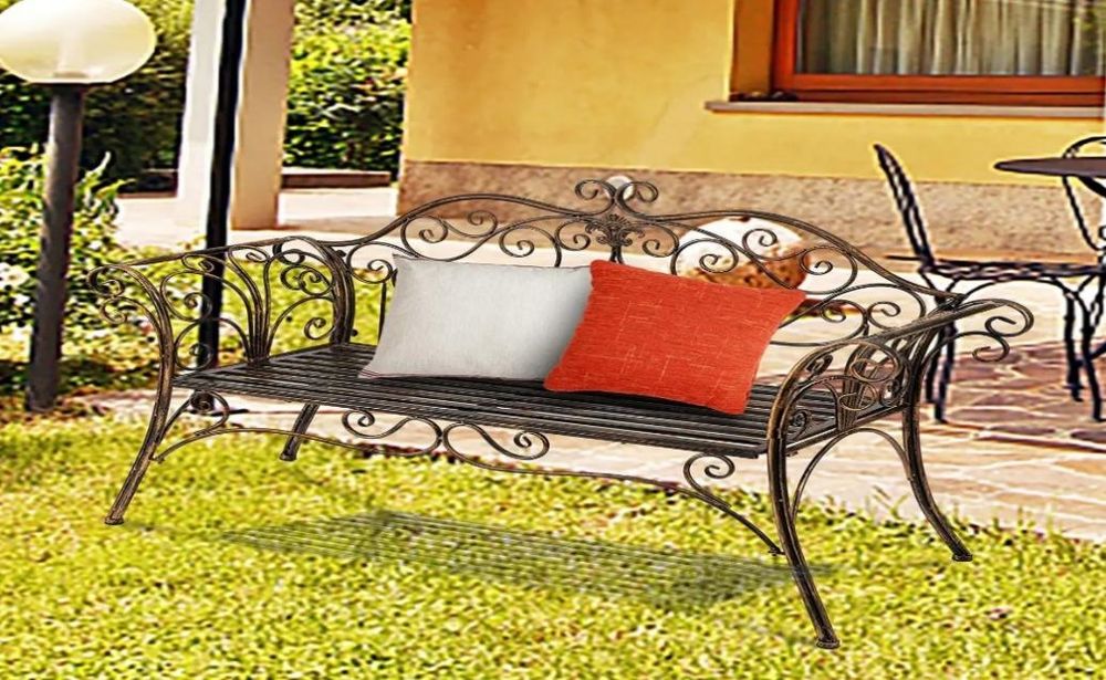 Градинска метална пейка. MC0086HP-N