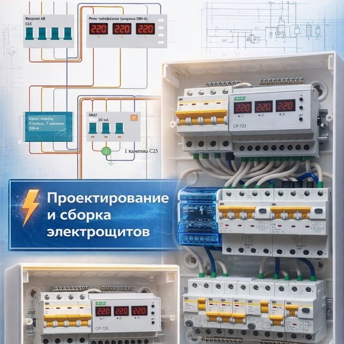 Электрик / Электрощит под ключ / Проект и сборка