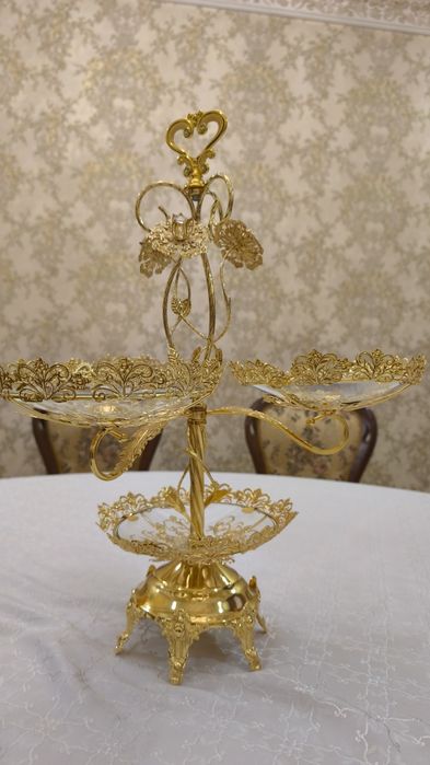 Стол учун чиройли 4 талик 2 этажка чинни