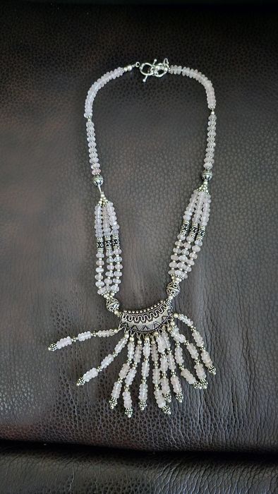 Colier argint 925 și quartz natural