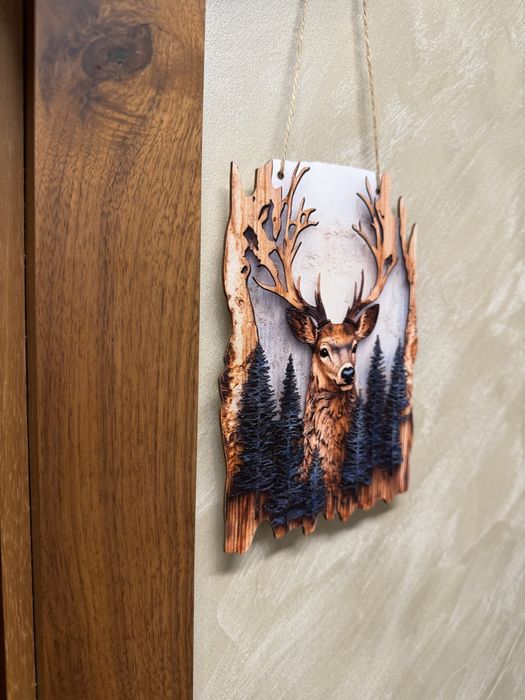 Дървена 2Д табелка/декорация