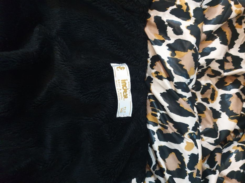 Geaca fetițe leopard