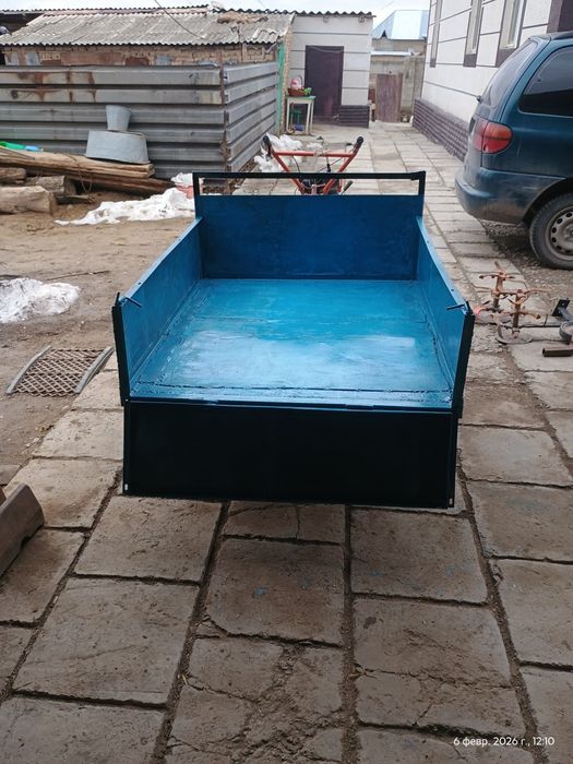 Мотоблок с прицепом и фрезами