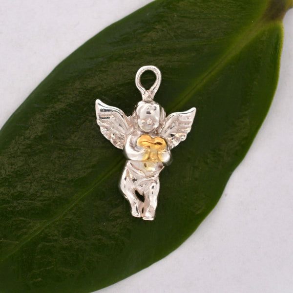 Сребърен медальон 925 „Ангелска любов“ | Висулка за закрила и нежност