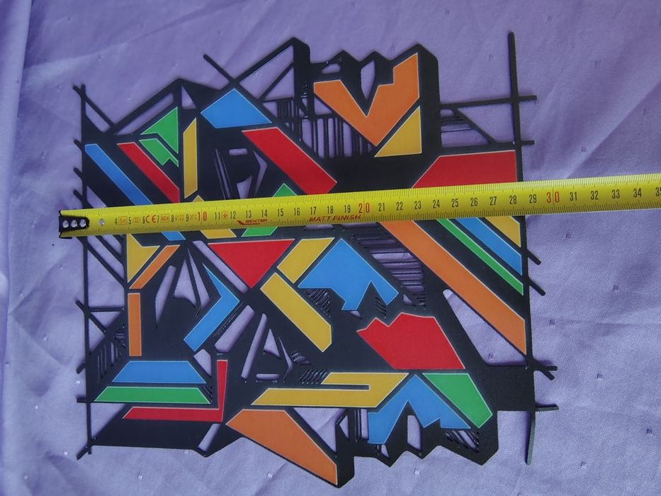 Artă decorativă metalică, abstract art