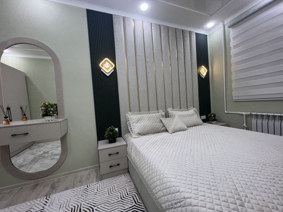 Чиланзар 8-кв 2/2/4 передлн 3х ком, Евроремонт, с мебелью и техникой