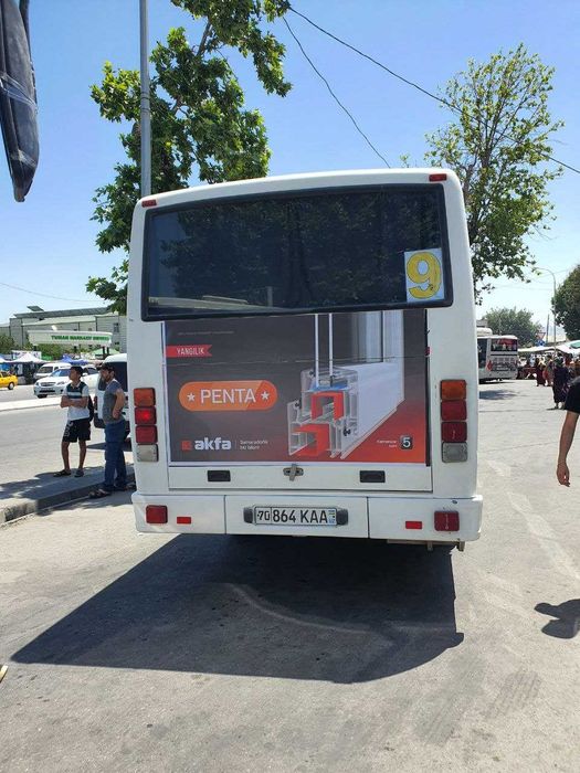 Avtobuslarda reklama xizmati.Рекламаное услуги на Автобус.