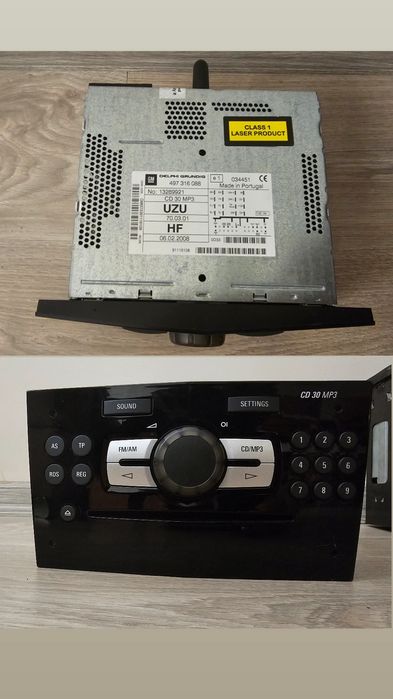 Радио Opel CD30 MP3 оригинално Astra H Zafira B Vectra C Corsa D