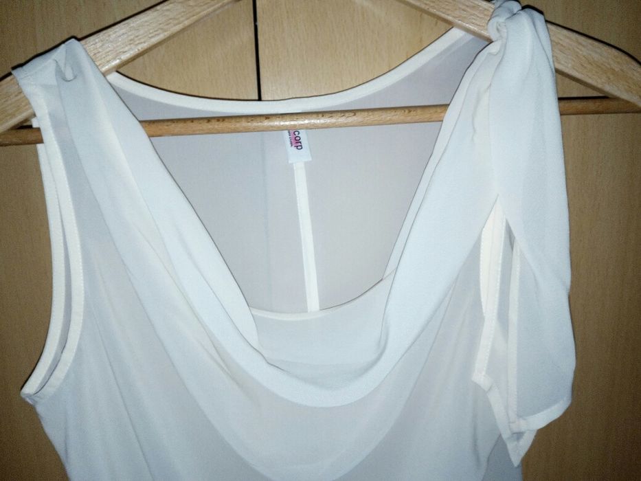 Bluză damā Esprit Bej transparentă /36