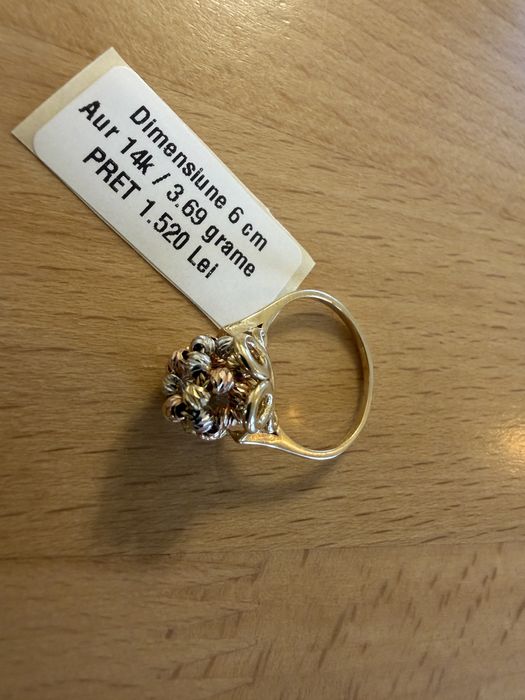 Inel Aur 14 K cu pietre