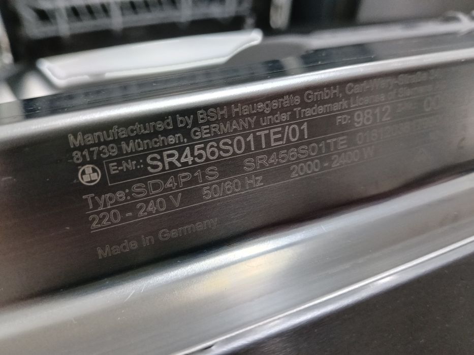 Mașină de spălat vase siemens 45 semi incorporabila zeolith