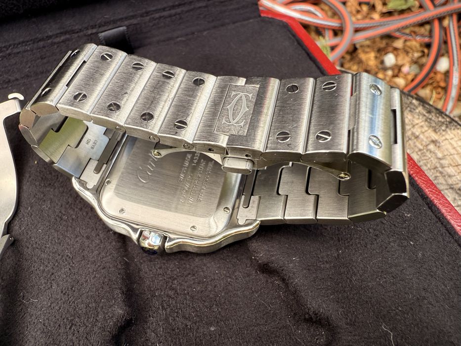 Ceas Cartier Santos XL, model nou. Conditie f.buna, nepolishat.