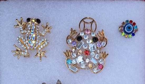 Брошь Лягушка. Эксклюзив.