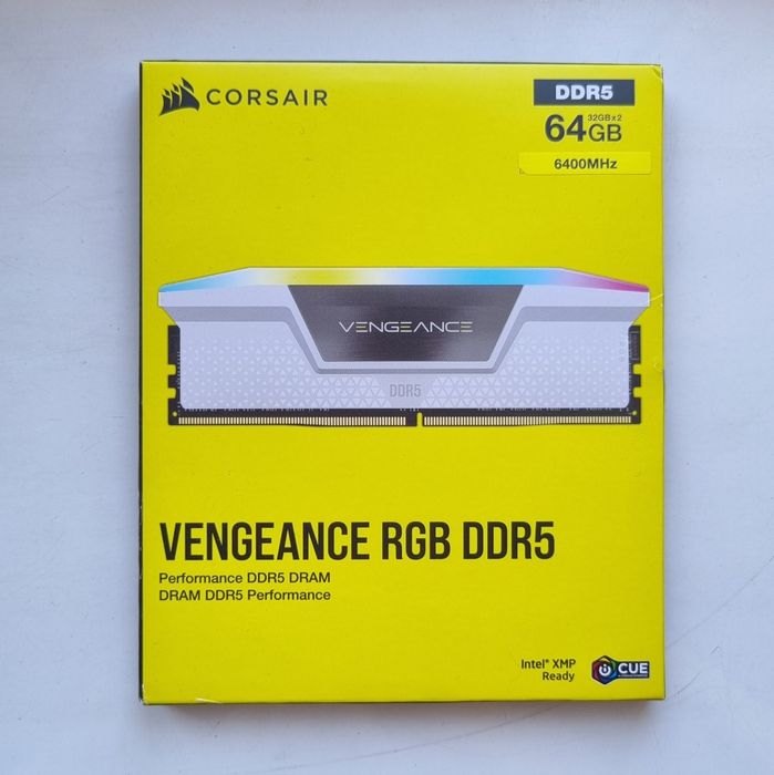Corsair Vengance RGB DDR5 64GB (2×32GB), 6400 MHz, CL32, ОЗУ RAM