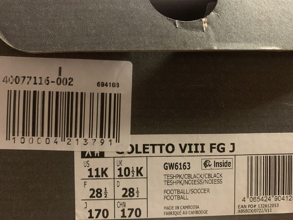 Ghete/papuci iarba Adidas fotbal copii 28 1/2