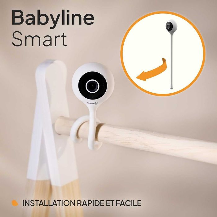 LIONELO Babyline Smart – Wi-Fi бебефон с камера, мобилно приложение, детекция на движение и звук, нощно виждане и двупосочно аудио