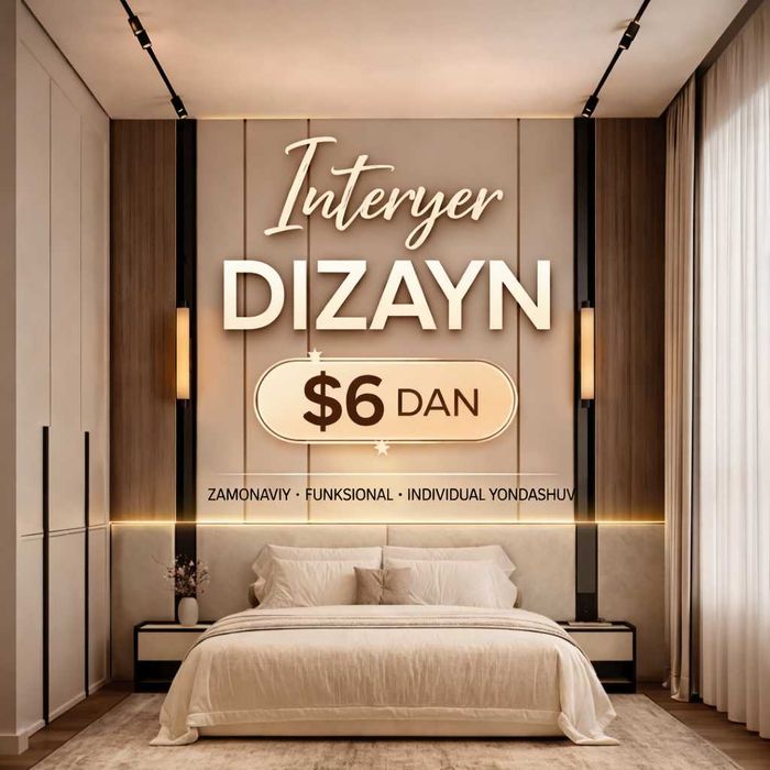 Interyer dizayn atigi 6$ dan Дизайнер интерйер