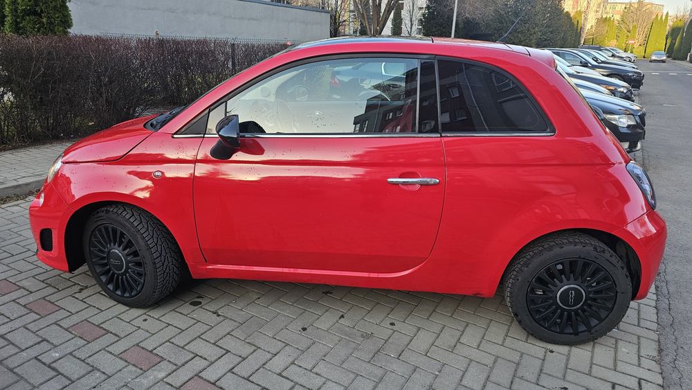 Fiat 500 Automat – Interior Piele Roșie – Look Abarth