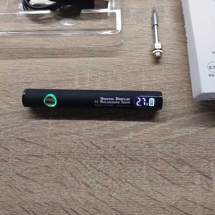 Преносим цифров поялник, регулиране на температурата, USB-C зареждане