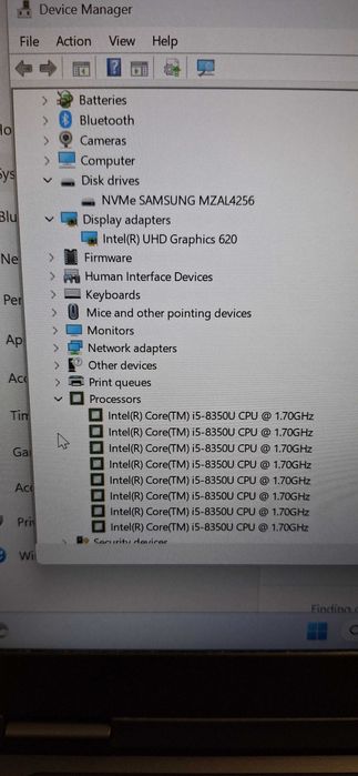 Laptop Dell, Windows 11, i5 gen 8, 256 SSD, 14 inch full HD