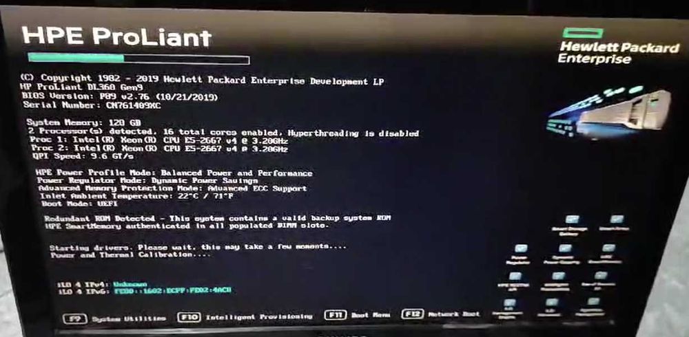 Cервер HP ProLiant DL360p Gen9  - 1Unit