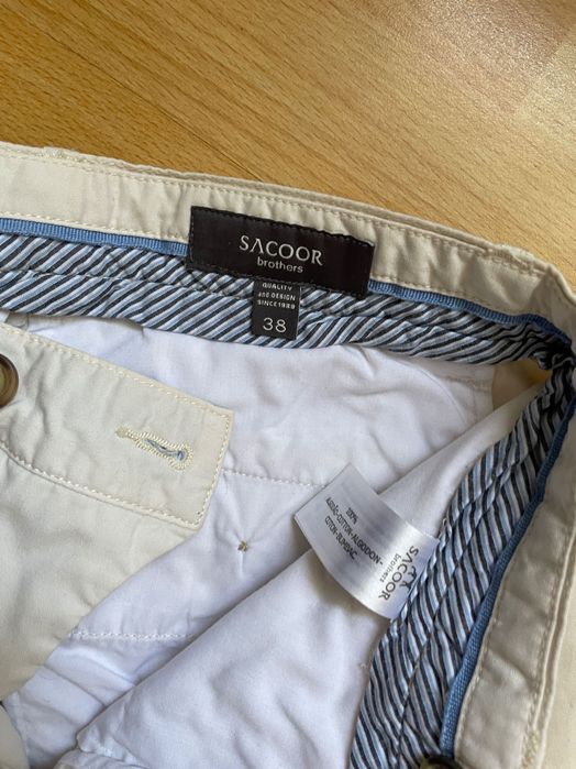 Pantaloni albi chino bărbați sacoor