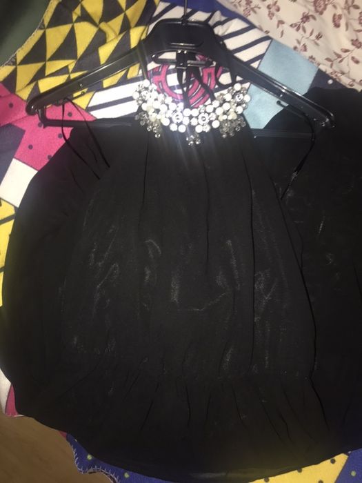 Rochie lunga neagra de ocazie