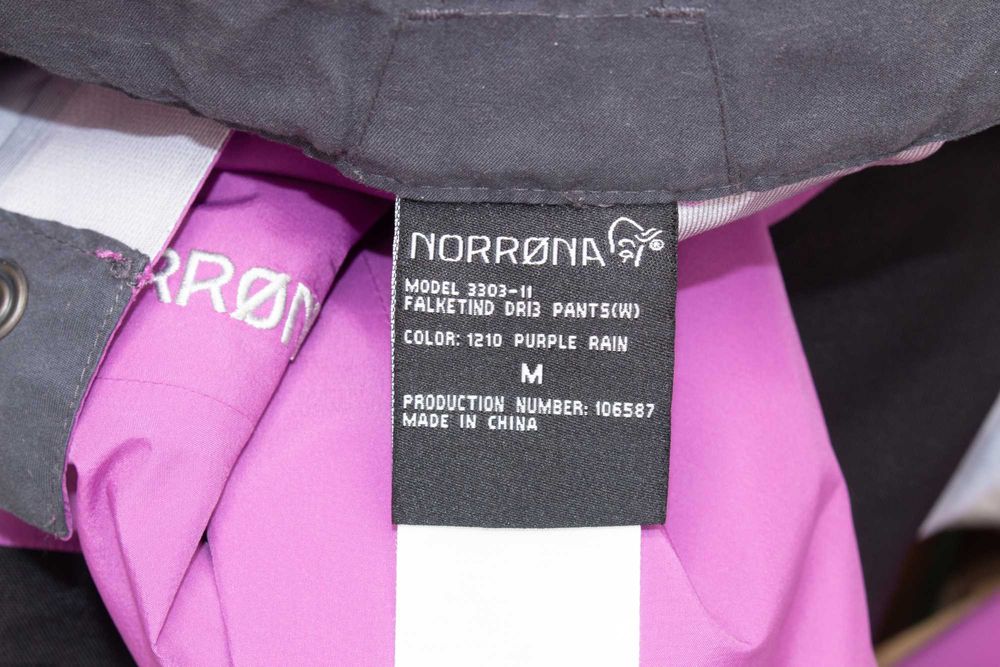 NORRONA Falketind Dri3 дамски ски панталон лилав водоустойчив М