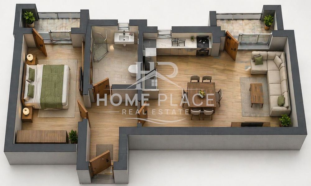 Продава се Двустаен апартамент в Варна, Цветен квартал - 70 кв.м за 831 €/кв.м - Снимка #1