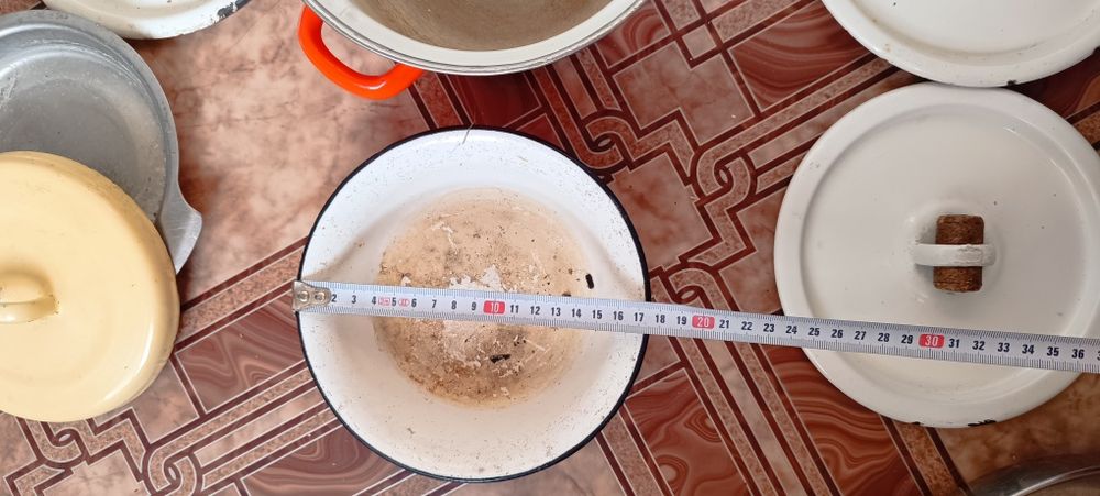 Кастрюли, крышки, сковородки