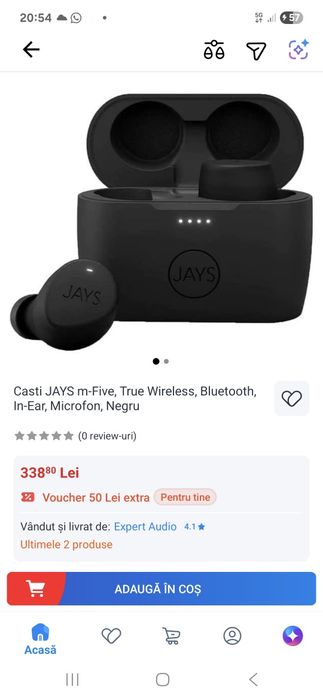 Casti JAYS m-Five True Wireless