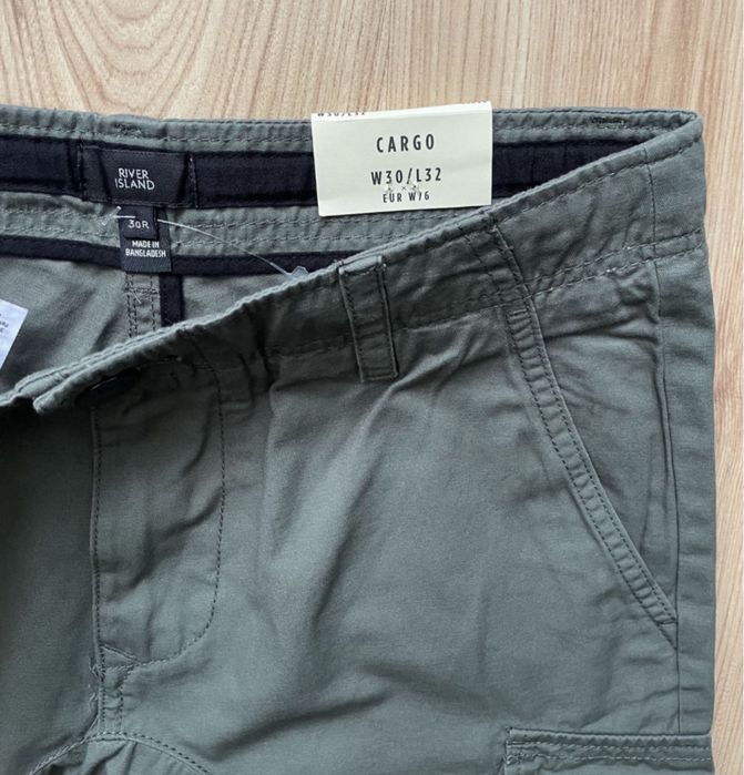 RIVER ISLAND Cargo/Нов мъжки карго панталон W30