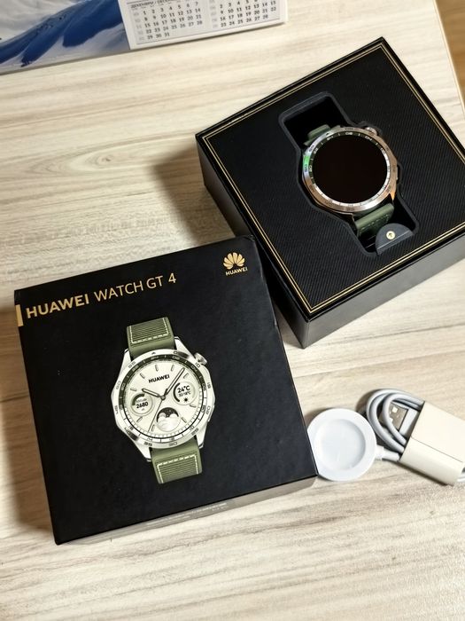 Huawei Watch GT4 46mm Green Woven Strap
