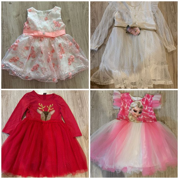 Детски рокли с елза, елен