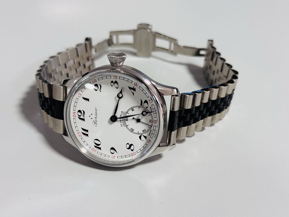 Ceas mecanic elvețian PERSEO 17 JEWELS de mână vintage-anii 1970