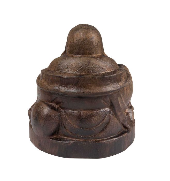 Смеещия се Буда.Ръчно изработена дървена статуетка.