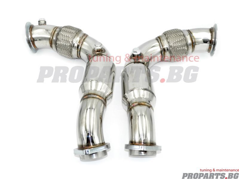 Downpipe за е70 e71 50i 550i 650i 750i N63 мотори даунпайп