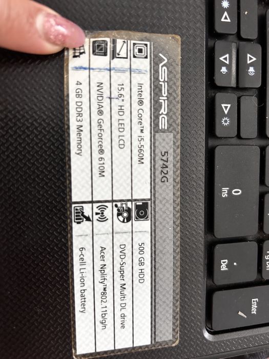 Vand laptop acer