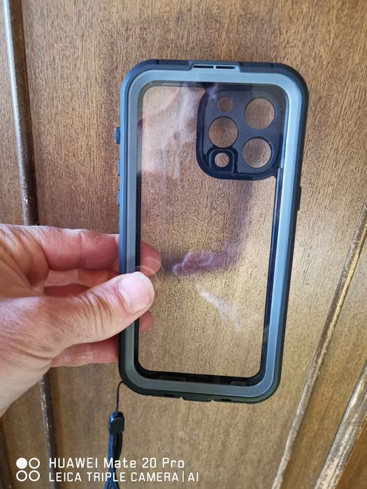 Водоустойчив калъф Body Glove Tidal за iPhone 13 Pro Max - черен/прозр